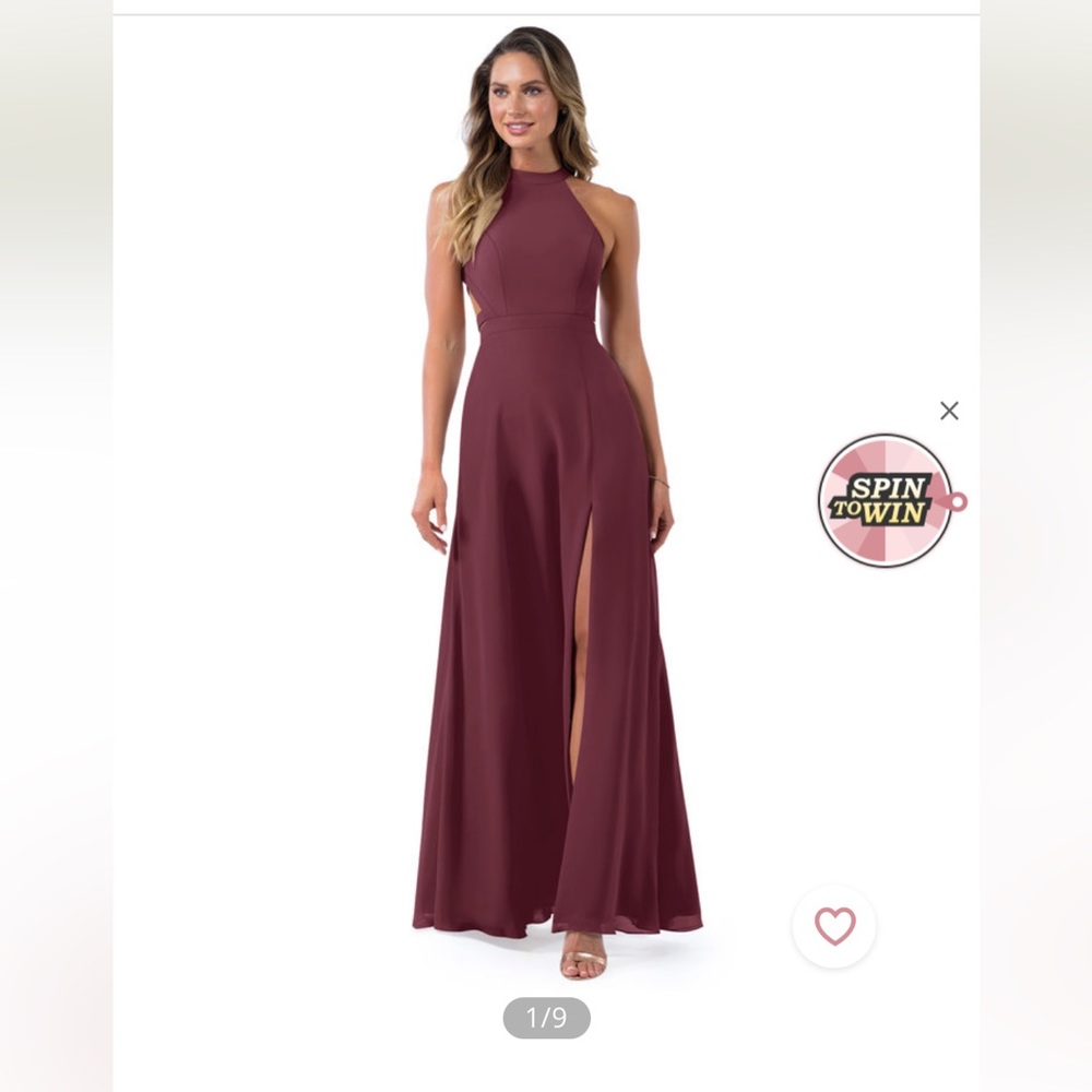 Azazie Clarice Bridesmaid Dress in Cabernet
